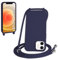 WenBaby Handykette für iPhone 12 Mini Hülle mit Band,Handyhülle mit Schnur zum Umhängen Silikon Seil Necklace Schutzhülle mit Kordel Tasche Case TPU Bumper für iPhone 12 Mini- Dunkelgrün