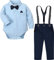 mintgreen Bébé Garçon Costume Habite Tenue Body Gentleman Mariage Ensemble de Chemises, Bleu, 12-18 Mois, 90