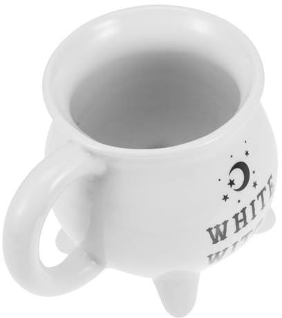 ABOOFAN Halloween Mug Witch Cauldron Ceramic Teacup for Hot Beverages Coffee Reusable