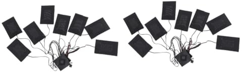 SAFIGLE 2sätze Usb Heizkissen Für Winterbekleidung Usb Beheizte Heizmatte Für Jacken Und Dreistufige Temperaturregelung Langlebigem Kohlenstofffaser-material Wärme Für