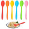 Silicone Spoons,6PCS Multicolored Serving Spoon,Silicone Spoons for Cooking,Nonstick Silicone Serving Spoon Plastic Serving Spoons,Silicone Mixing Spoon for Cooking Baking Stirring Mixin(20.5cm)