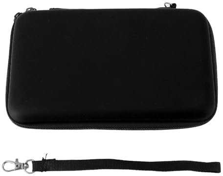 Tragetasche für 3DS/New 3DS XL/New 2DS XL, Hard Protective Shell Travel Case, mit 8 Spielkartenschlitzen und Innerer Tasche, Hard Eva Tragbare Konsole -Schutzbeutel (Black)