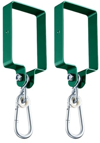 Schaukelhaken, 2 Stück Schaukelschelle, Hochleistungsstahlmaterial, Schaukelzubehör Aus Metall, Zum Verbinden Von Schaukelbalken, Für Spielplätze