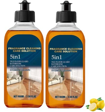 5 in 1 Bodenreiniger, Dual Action Fleck und Geruchsentferner, Floor Cleaner, Holzboden Reiniger, Flecken und Geruchsentferner, Hartholzbodenpolitur und Restaurator für Lang Anhaltenden Glanz (2)
