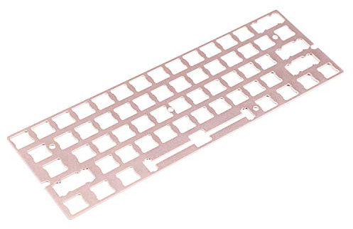 NPKC ANSI Anodized Aluminum Positioning Board Plate Support for GH60 60% Keyboard DIY Support Costar Stabilizers Cherry PCB Stabilizers (Rose Gold)