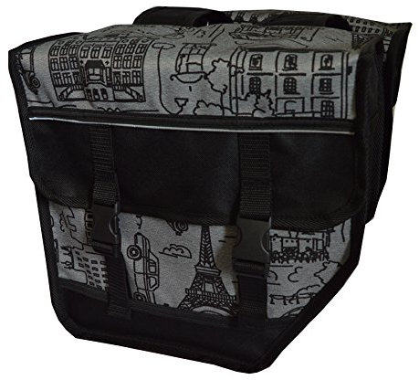 Beluko FAHRRADTASCHE 26 28 Erwachsene Satteltasche Gepäckträgetasche Doppel 2x15l / Einzelne 1x15l (25. Duo - City)