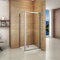 Cabine de douche 100x80x185cm porte de pivotante avec une paroi de douche