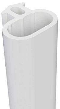 Guarnizione di ricambio in gomma PVC-U (cloruro di polivinile rigido - non plastificato) per finestre e porte, antispifferi, bianco