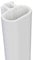 Guarnizione di ricambio in gomma PVC-U (cloruro di polivinile rigido - non plastificato) per finestre e porte, antispifferi, bianco