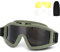 iFCOW Gafas tácticas Gafas antiniebla, Gafas tácticas Gafas antiniebla Airsoft Paintball Ski Antipolvo Gafas de protección Ocular antiniebla con Lentes de Intercambio para la conducción en Bicicleta