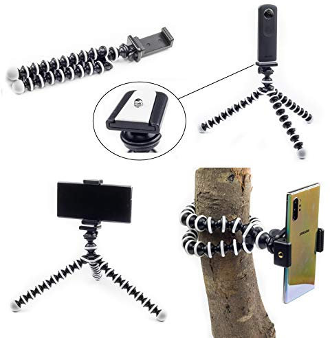 Trípode Soporte Flexible Teléfono Móvil Smartphone Cámara Digital Montaje para iPhone 11 Pro X XR SE 9 8 7 6 Samsung Galaxy S20 S10 S9 S8 S7 Edge Note 10 Huawei HTC Sony Xperia Oneplus 8 Google Pixel