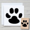 NEWSTAMPS Stempel Hundepfote Motivstempel aus Holz & Gummi zum Karten basteln, Holzstempel, Tiere, Tierstempel, Scrapbook, Textilstempel, Deko, Kinder