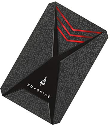 SureFire Gaming SSD 2,5”, 512 GB, externes SSD Laufwerk, USB-C Adapter, Windows & MacOSx, Lesegeschwindigkeiten bis 450MB/s, Schreibgeschwindigkeiten bis 430MB/s, PC & Playstation & Xbox