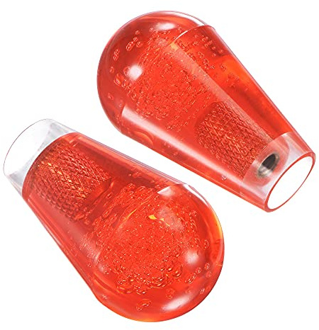 uxcell Ellipse Oval Joystick Head Rocker Ball Top Handle Arcade Game Replacement Red 2pcs