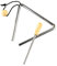 Triangle Hand Percussion with Striker, Rhythm Steel Triangles Music Instrument (12,7 cm)