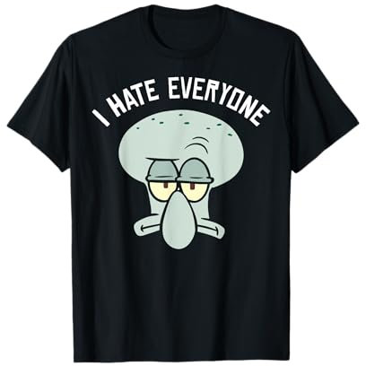 SpongeBob Schwammkopf Thaddäus Ich Hasse Alle T-Shirt