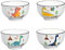 Suppenschüssel-Set aus Keramik, 11,4 cm, niedliches Cartoon-Dinosaurier-Design, Salatschüsseln, Eisschalen, 4 Stück