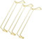 zoohot Lot de 3 porte-verres à vin doré de 30,5 cm, porte-verres à pied en acier inoxydable, support à suspendre pour armoire, cuisine, bar