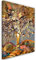Feeby Vlies Leinwandbild XXL Gustav Klimt Gemälde Lebensbaum Moderner Stil 80x120 cm Wandbild Kunst Bilder Schlafzimmer Deko Wohnzimmer Gewirbelte Zweige Blumen Goldrinde Gold