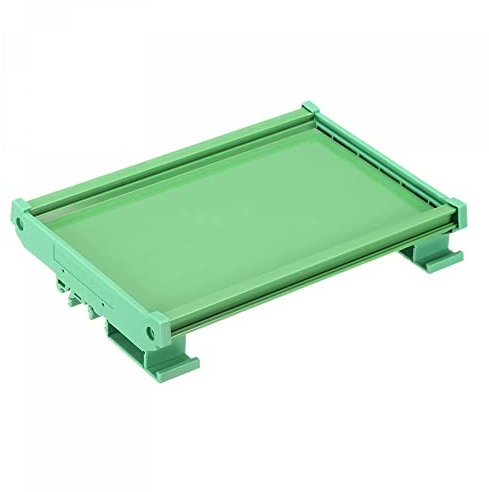 sourcing map PCB DIN-Schienenhalterung, Leiterplatten-Montagehalterung, 100 x 160 mm, Grün