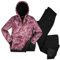 Killtec leichter Damen Skianzug - mit 10.000 mm Wassersäule - Windbreaker Hoodie Pflaume schattiert - Funktionshose Schwarz - Größe 40