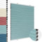 Allesin Wabenplissee ohne Bohren Verdunklung Thermo Doppelplissee Klemmfix Zweifarbig Hellblau-weiß 90x130 cm (BxH) 100% Blickdicht, Sonnenschutz & Schallschutz Plisseerollo für Fenster & Tür