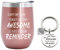 Edelstahl Kaffeebecher mit Gravur Geschenk für Frauen - Sometimes You Forget You Are Awesome Thermobecher für ihr Geburtstag Geschenk - 350ml Roségold Kaffeetasse mit Deckel, mit Schlüsselanhänger