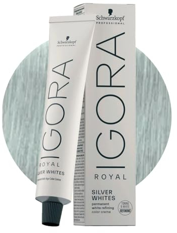 Schwarzkopf Igora Royal Silver Whites Farben 60ml, Schwarzkopf IGORA ROYAL Absolutes SilverWhites Farbe:Silber