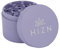 HIZN Keramik Grinder Crusher | ø 63mm | 4-teilig | Haftfrei dank Nanokeramik-Beschichtung | inkl. Beutel, Pollenschaber, Pinsel und Mundstück (Lila)
