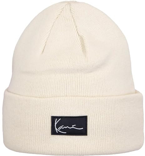 Karl Kani Signature Beanie Wintermütze (One Size, Offwhite)