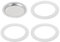 sourcing map Stovetop Espresso Maker Replacement Aluminium Coffee Pot Parts with 1pcs Filter and 3pcs Silicone Gasket Seals 49x41x5mm for 1-Cup Mocha Coffee Maker Pot(Silver)