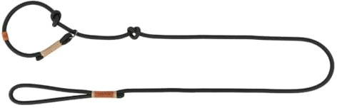 TRIXIE Hundeleine BE Nordic Retrieverleine L–XL, 1,70 m Stuffenlos verstellbar in schwarz/Sand - Hundeleine mit Zugstopp ideal als Trainingsleine - für große bis sehr große Hunde - 17255