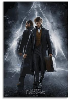 TSNKNP Fantastic Beasts Movie Poster Dekorative Malerei Leinwand Wandkunst Wohnzimmer Poster Schlafzimmer Malerei,Wandkunst Bilddruck Moderne Familienzimmer Dekor 12x18inch(30x45cm)
