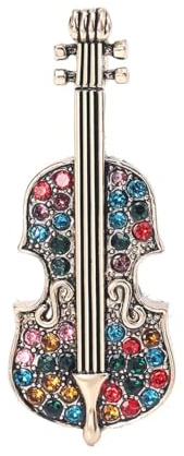 Beyond Broche - Violon - Élégante et élégante - Pourpre, Métal