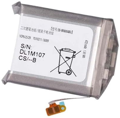 Trconelectron Ersatz EB-BR800ABU GH43-04855A 1ICP6/25/29 Akku Kompatibel mit Galaxy S4 Watch 46mm R800N SM-R800N SM-R800 EB-BR800ABU 3.8V, 472mAh