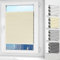 Allesin Wabenplissee ohne Bohren Verdunklung Thermo Plisseerollo Klemmfix Zweifarbig Weiß-Beige 75 x 130 cm (BxH), Verdunklungsplissee Sonnen-, Sicht- & Schallschutz für Fenster & Tür