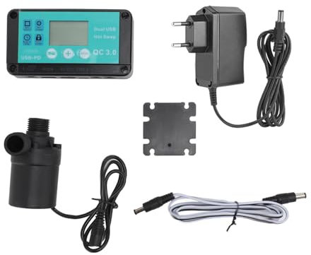 Gearwell Kit de bomba de agua solar de 12 V, bomba de estanque solar ajustable F LOW, bomba de fuente solar, bomba de agua para riego rural, circulación de piscinas