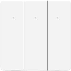 Matter Interruttore della Luce WiFi Smart Big Botton Interruttore Neutro Abilita App/Timer/Controllo Vocale, Matter Homekit Interruttore Luce (3 Gang)