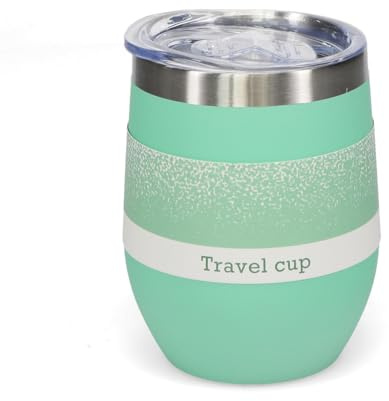 Rex London Rubber Coated Travel Cup 350ml - Mint Green