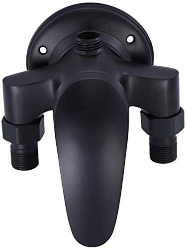 Moderno juego de grifos de latón para ducha de baño, para uso en exteriores, grifo de agua fría y caliente con pintura negra para jardín y exteriores