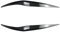 XEBRAD For Ford, for Fiesta MK6.5 2013 2014 2015 2016 2017 Scheinwerfer Augenbrauen Scheinwerfer Augenlid Trim Frontscheinwerfer Lampenabdeckung Stirnaufkleber Scheinwerfer-Augenbrauenverkleidung(Carb