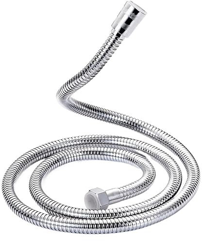 Tuyau de douche extra long, Douche Flexible en acier inoxydable, tuyau d'extension de tuyau d'eau de douche Long, tuyau de plomberie, Tube de traction, accessoires de salle de bains(1.5m)