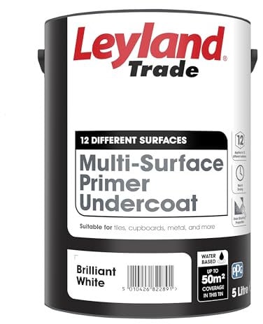Leyland Trade Multi-Surface Primer Undercoat - Brilliant White - 5L