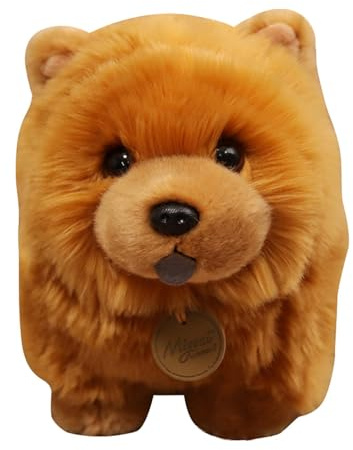Chow Chow Dog Plush | Kuscheltier weich 25 cm | Kuscheltier Welpen | Kuscheltier für Kinder | Dekokissen für Schlafzimmer | Kuscheltier Geschenk für