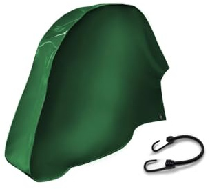 ANKO PLANEN Deichselabdeckung für Wohnwagen und Anhänger - Premium Deichselhaube aus LKW PVC Plane, 680g/m² (Grün RAL6005, 75cm x 60cm x 10cm (für gebremste Deichseln))