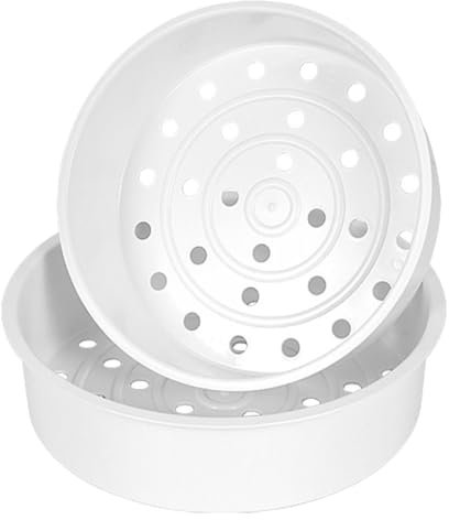 Ipetboom Cesta de Vapor de Plástico para Olla Arrocera 5L 2 Piezas Reutilizable Antideslizante Accesorio de Cocina para Cocinar al Vapor Verduras y Carnes