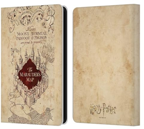 Head Case Designs Officially Licensed Harry Potter The Marauder's Map Prisoner Of Azkaban II Leather Wallet Case Compatible With Amazon Kindle 11th Gen (2024)