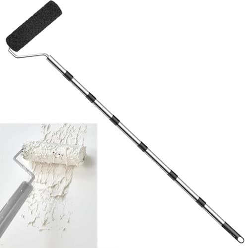 Spachtelwalze - Spachtel Rolle - 23cm Rolle für Spachtelmasse - Beschichtungsroller für Spachtelmasse, Spezialwalze für Spachtelmasse, Premium Nylon-Rolle für Spachtelmasse mit Bügel
