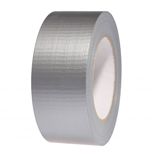 GTSE - Ruban adhésif toilé - Duct tape Gaffer Argenté - 48 mm x 50 m - 1 rouleau - résistant,imperméable - pour réparer,fixer,assembler,renforcer,étanchéifier