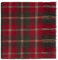 Oxfords Cashmere Reine Schurwolle Luxury Tartan Schal, Maple